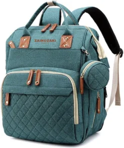 Luiertas Rugzak Groen - Met Kinderwagenhaken - Inhoud 18,1 Liter - Incl. USB Doorvoer - Baby Verzorgingstas