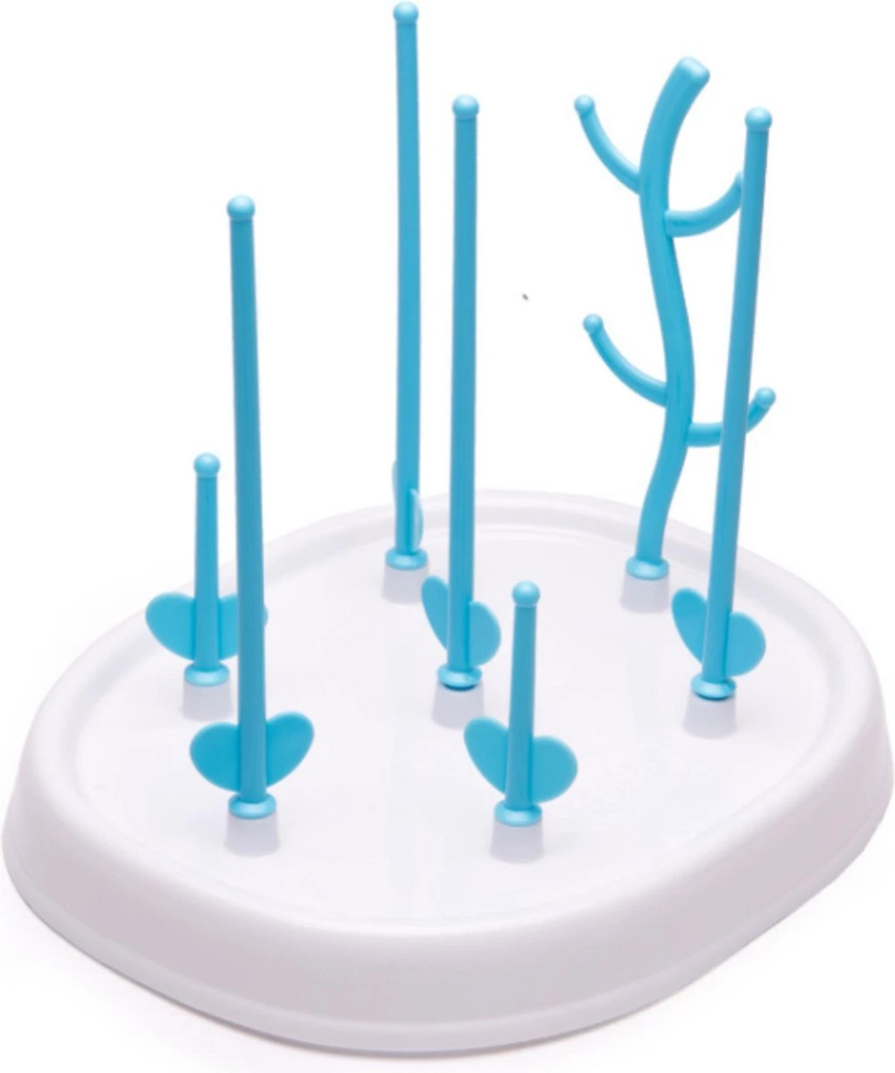 Merkloos Babyfles Droogrek - Flessen Droogrek - Afdruiprek Met Lekbak - Afwasrek - Baby Flesjes Droogrek - Flessenrek - Kraamcadeau - Baby Cadeau - Blauw 3 Merkloos Babyfles Droogrek - Flessen Droogrek - Afdruiprek Met Lekbak - Afwasrek - Baby Flesjes Droogrek - Flessenrek - Kraamcadeau - Baby Cadeau - Blauw - Afbeelding 3