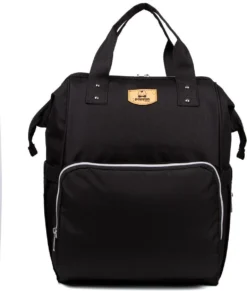 Pochon Baby - Luiertas Zwart - Thermosvakken - Kinderwagen Vriendelijk - Grote Capaciteit - 27,7 Liter