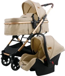 Ding Juna Kinderwagen 3 In 1 - Beige/Rose - Combi Kinderwagen Incl. Autostoel 18 Ding Juna Kinderwagen 3 In 1 - Beige/Rose - Combi Kinderwagen Incl. Autostoel -Babyproducten Winkel 1019x1200 6