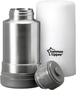 Tommee Tippee Closer To Nature - Draagbare Flessen En Voedselverwarmer - Ideaal Voor Op Reis - Thermisch Geïsoleerd - Roestvrij Staal Met Lekvrij Deksel