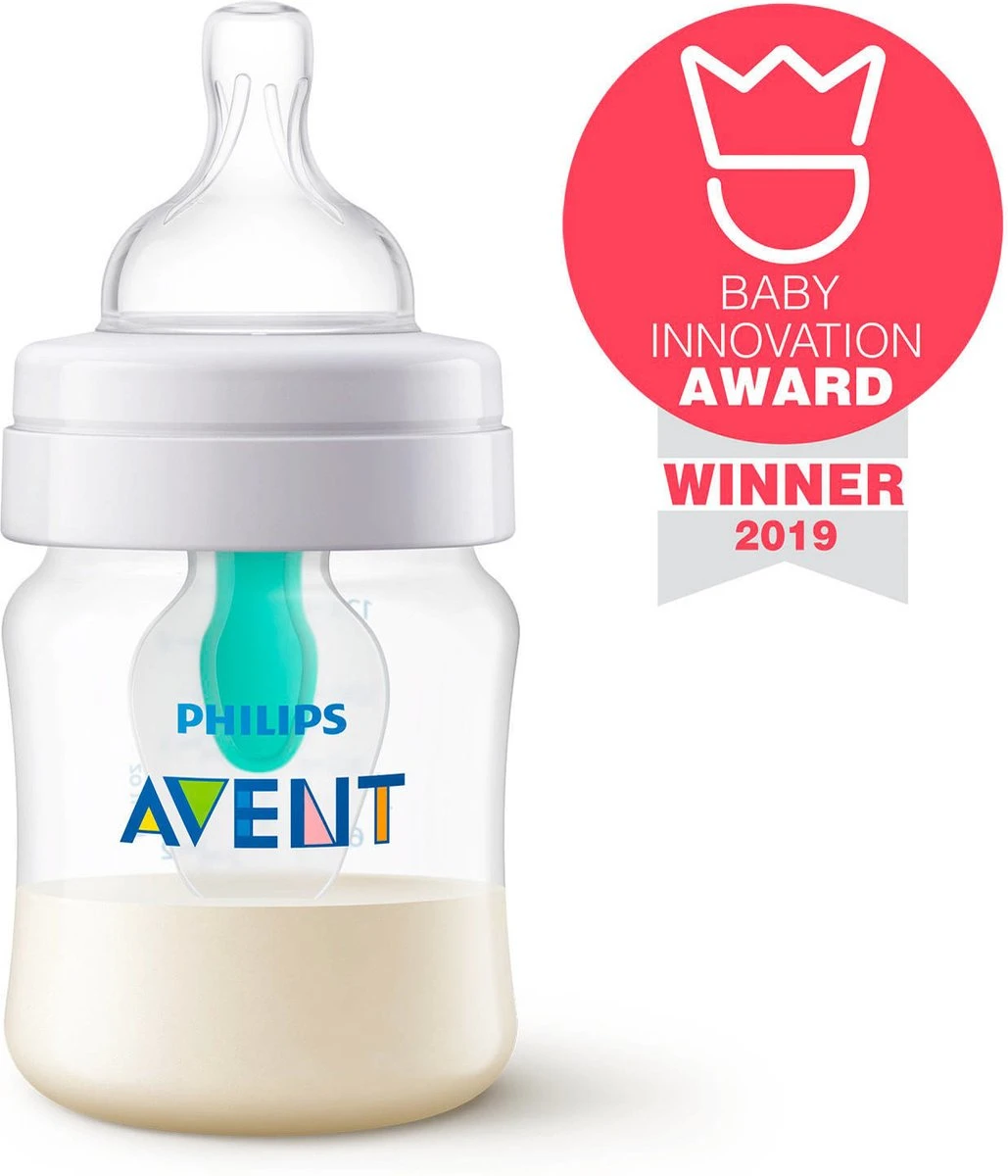 Philips Avent SCF810/14 Anti-Colic Babyfles (125ml) - Met AirFree Ventiel - 1 Stuk 2 Philips Avent SCF810/14 Anti-Colic Babyfles (125ml) - Met AirFree Ventiel - 1 Stuk - Afbeelding 2