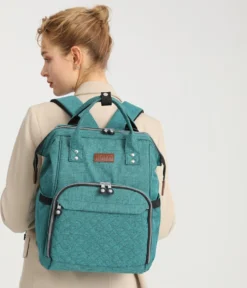 Miss Lulu Luiertas Rugzak - Inclusief Buggy En Kinderwagen Haken - Groen (E6705 GN) -Babyproducten Winkel 1030x1200 2