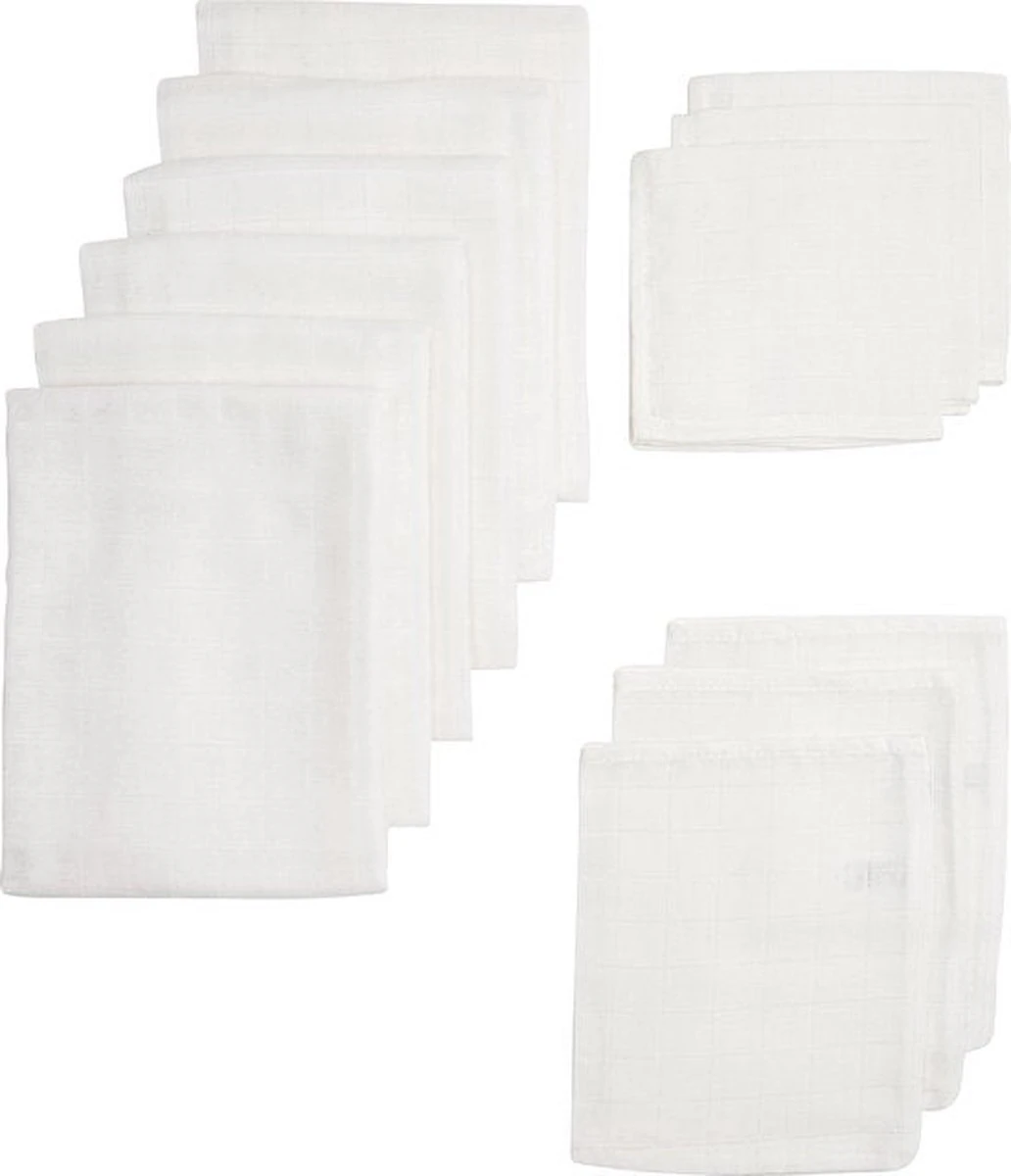 Meyco Uni Starterset - 12-pack - Hydrofiel - White 1 Meyco Uni Starterset - 12-pack - Hydrofiel - White
