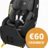 Maxi-Cosi Mica Pro Eco I-Size Autostoeltje - 360° Draaibaar - Gerecyclede Stoffen - Authentic Black - Vanaf De Geboorte Tot Ca. 4 Jaar