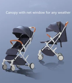 WOOSH New Buggy - Antraciet - One Hand Folding - 3 Slaapstanden - Wandelwagen Tot 25 Kg - Gratis Extra's -Babyproducten Winkel 1042x1200 4