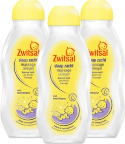 Zwitsal - Slaap Zacht - Massage Olie Lavendel - 3 X 200ml - Voordeelpack