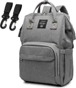 LEQUEEN - Luiertas - Grijs - Verzorgingstas - Verzorgingstas Luiertas - Baby Tas