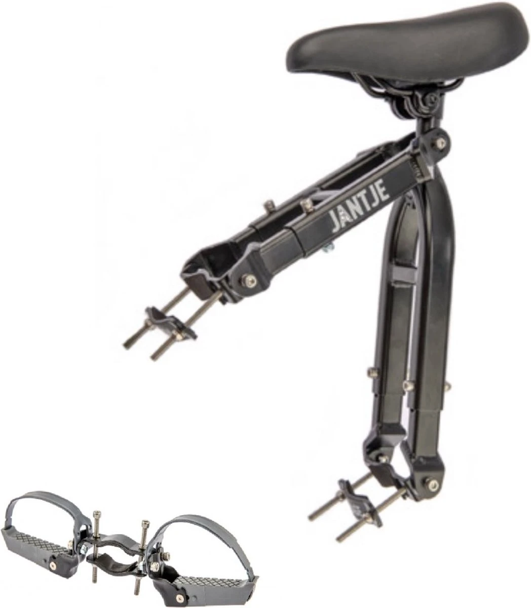 Zadel Op Buis Mirage Jantje Inclusief Voetsteunen Universeel - Zwart 5 Zadel Op Buis Mirage Jantje Inclusief Voetsteunen Universeel - Zwart - Afbeelding 5