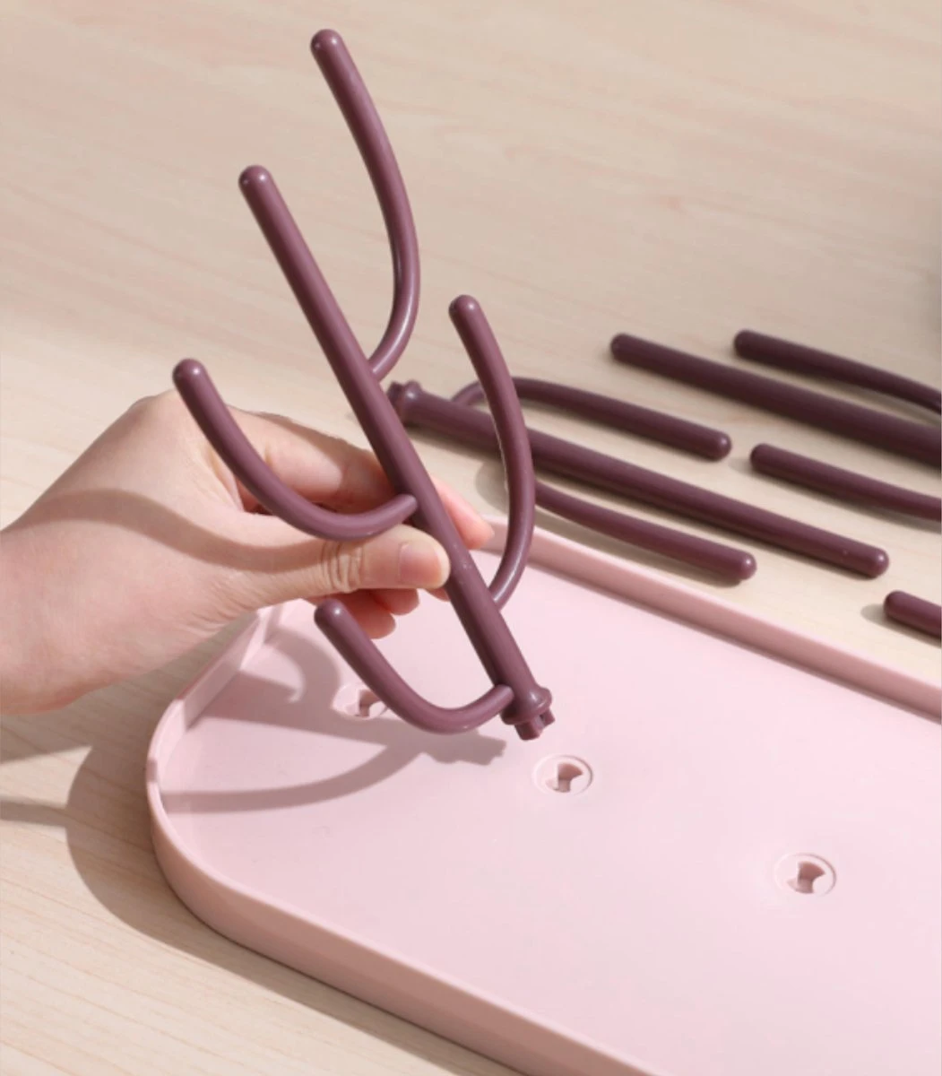 Merkloos Baby Flessen Droogrek - Afdruiprek Met Lekbak - Afwasrek - Baby Flesjes Droogrek - Flessenrek - Kraamcadeau - Baby Cadeau - Blauw 5 Merkloos Baby Flessen Droogrek - Afdruiprek Met Lekbak - Afwasrek - Baby Flesjes Droogrek - Flessenrek - Kraamcadeau - Baby Cadeau - Blauw - Afbeelding 5