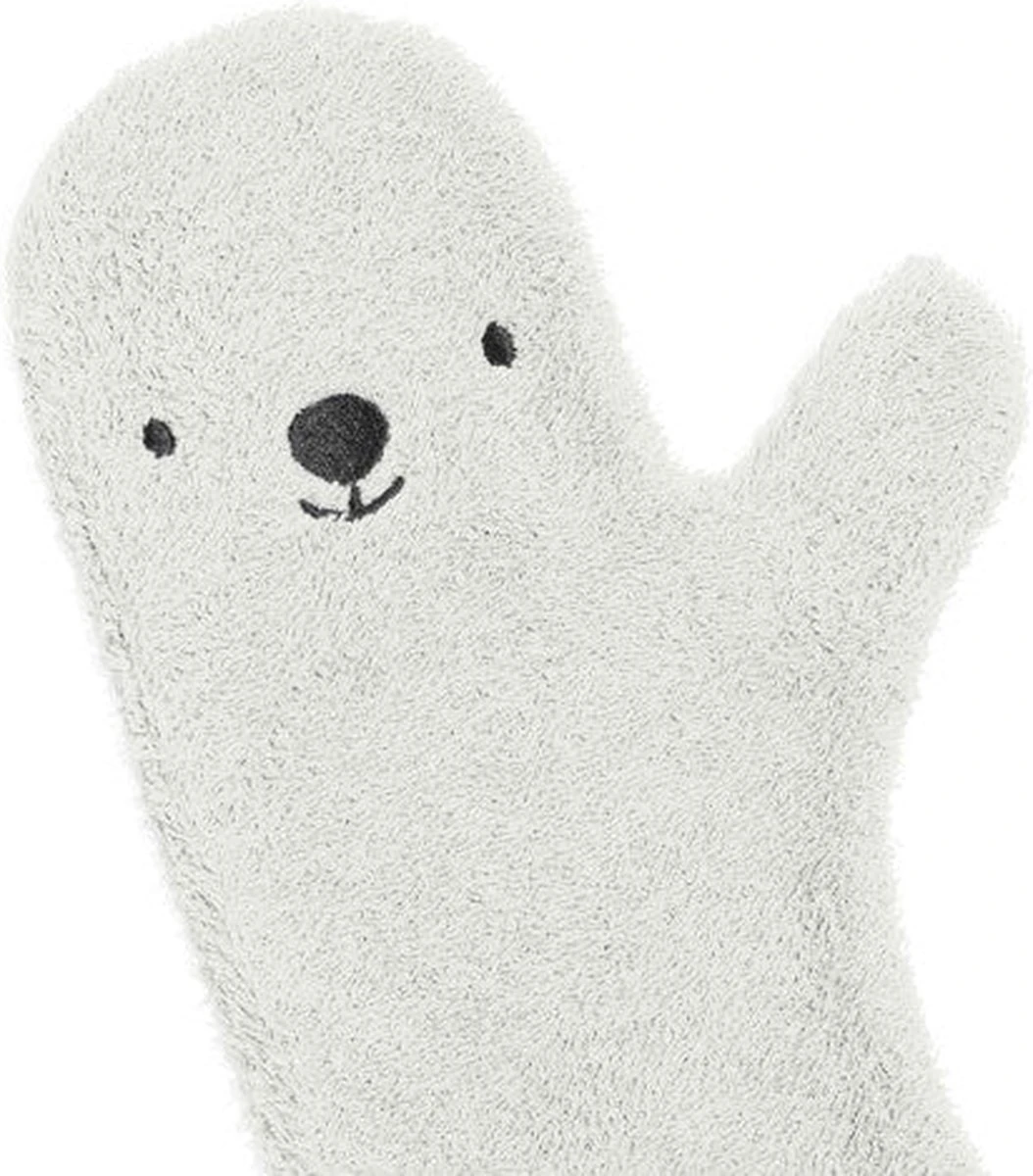 Invented 4 Kids - Douche Washandje - Washandjes - Wit Beer 5 Invented 4 Kids - Douche Washandje - Washandjes - Wit Beer - Afbeelding 5