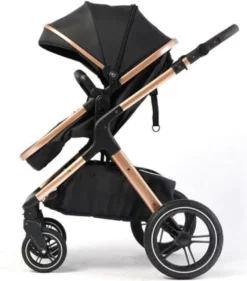 Merkloos BrightWise Luxe Kinderwagen 3 In 1 Van Voldoet Aan Alle Europese Veiligheidscertificaten - Wandelwagen - Kinderwagen 3-in-1 Incl Autostoel - Kinderwagen Maxi Cosi – Buggy 3 In 1 - Newborn - Zwart -Babyproducten Winkel 1056x1200 2