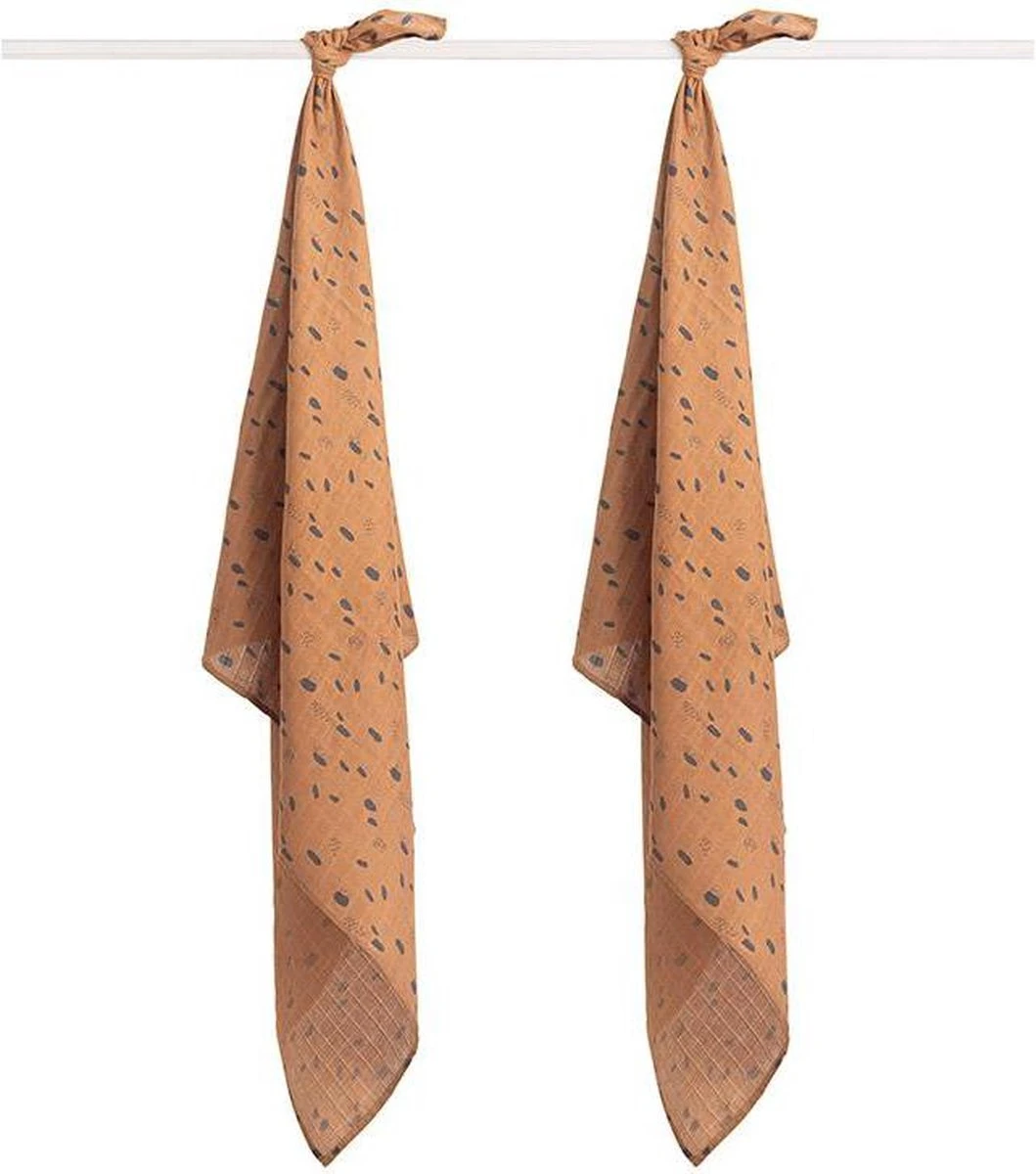 Jollein Hydrofiel Multidoek 115x115cm - Savannah - 2 Stuks 17 Jollein Hydrofiel Multidoek 115x115cm - Savannah - 2 Stuks - Afbeelding 17