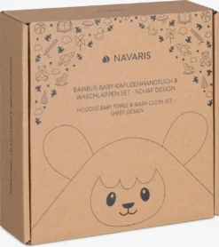Navaris Badcape Met Capuchon Voor Baby - Set Met Badcape En Washandje - 100% Bamboe - Voor Baby's Van 0-12 Maanden - Oeko-tex Gecertificeerd - Schaap 12 Navaris Badcape Met Capuchon Voor Baby - Set Met Badcape En Washandje - 100% Bamboe - Voor Baby's Van 0-12 Maanden - Oeko-tex Gecertificeerd - Schaap -Babyproducten Winkel 1068x1200 2
