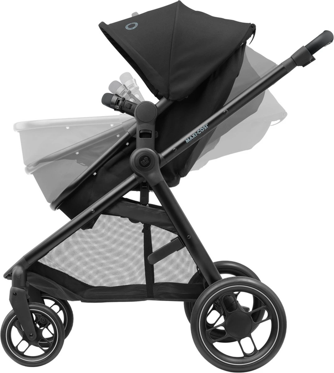 Maxi-Cosi Zelia³ Kinderwagen - Essential Black (zwart Frame + Zwart Leer) 12 Maxi-Cosi Zelia³ Kinderwagen - Essential Black (zwart Frame + Zwart Leer) - Afbeelding 12