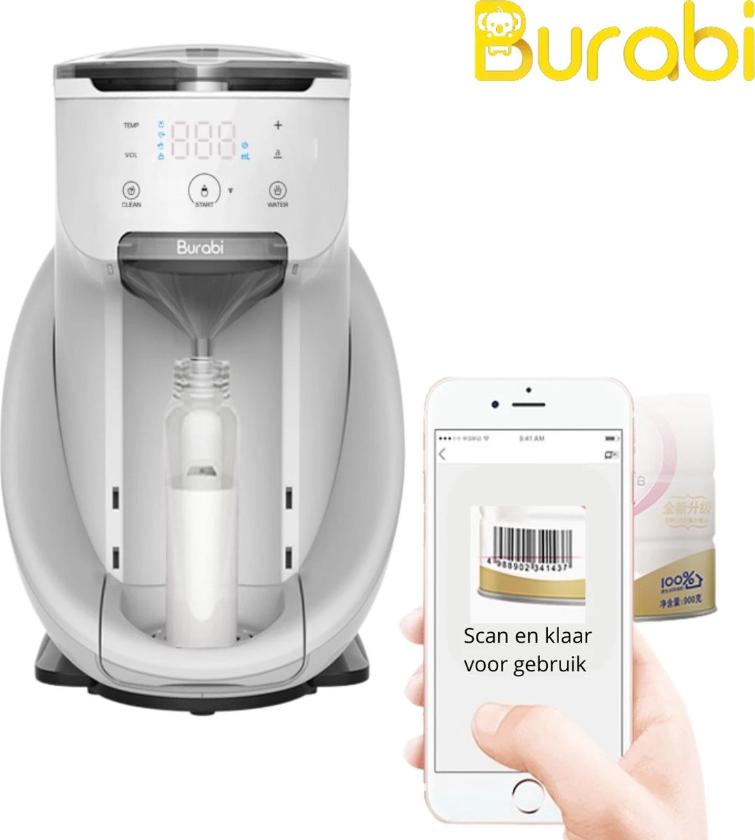 BURABI Automatische Baby Fles Maker | Fles Voeding Apparaat | Baby Senseo | Met App | Baby Verzorging | Baby Melk | Fles Bereiding | Babymelk | Baby Voeding 8 BURABI Automatische Baby Fles Maker | Fles Voeding Apparaat | Baby Senseo | Met App | Baby Verzorging | Baby Melk | Fles Bereiding | Babymelk | Baby Voeding - Afbeelding 8