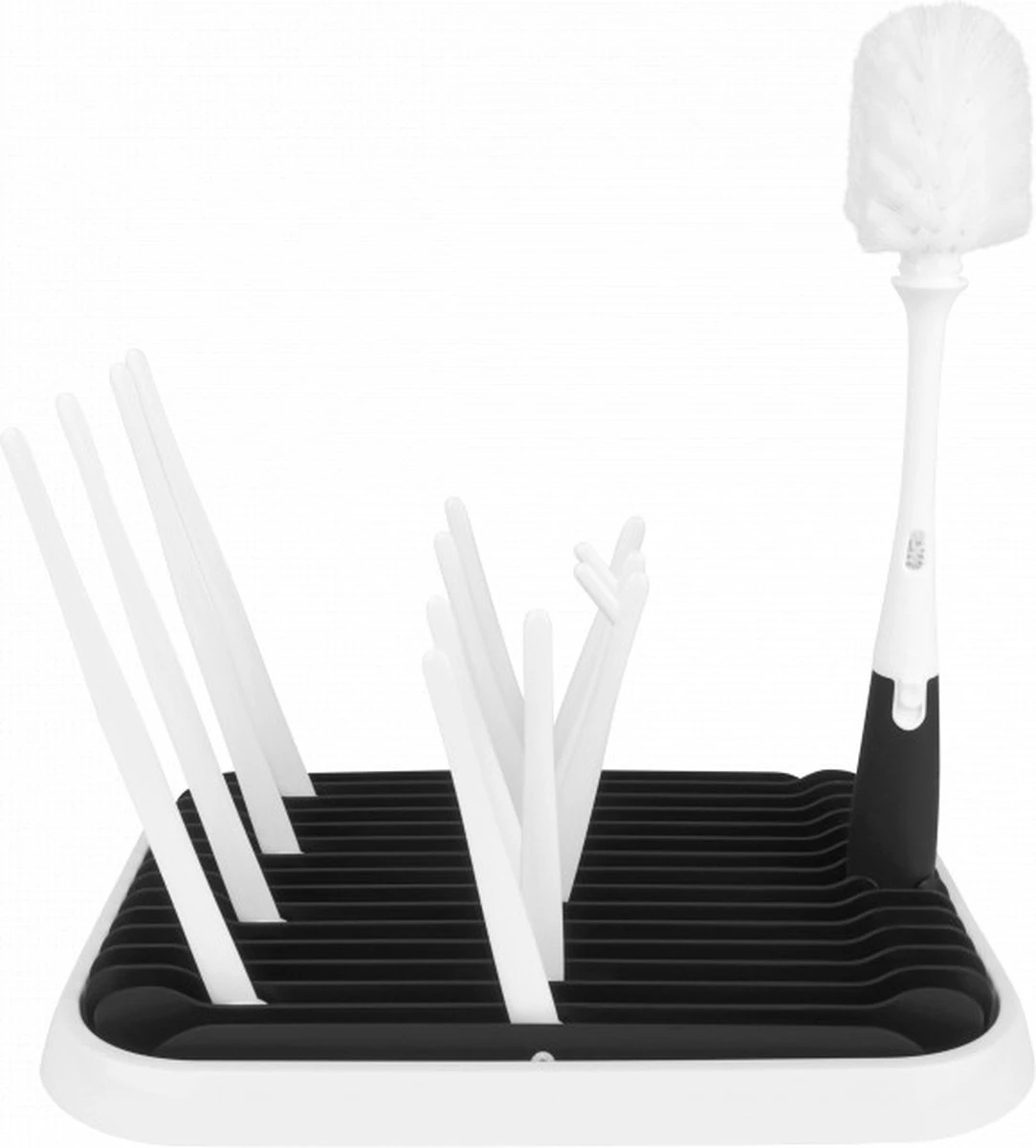 Nevi Afdruiprek Met Lekbak - Afdruipmat Voor 10 Flessen - Opvouwbaar Droogrek Babyfles - Inclusief Afwasborstel 8 Nevi Afdruiprek Met Lekbak - Afdruipmat Voor 10 Flessen - Opvouwbaar Droogrek Babyfles - Inclusief Afwasborstel - Afbeelding 8