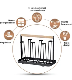 Flessenrek - Droogrek Babyfles - Flessen Rek Baby - Flessendroogrek - Afdruiprek - Afwasrek - Flessenrekje - Lekbak - Égouttoir - Zwart Met Houten Handvat - Vetalo 17 Flessenrek - Droogrek Babyfles - Flessen Rek Baby - Flessendroogrek - Afdruiprek - Afwasrek - Flessenrekje - Lekbak - Égouttoir - Zwart Met Houten Handvat - Vetalo -Babyproducten Winkel 1085x1200 5