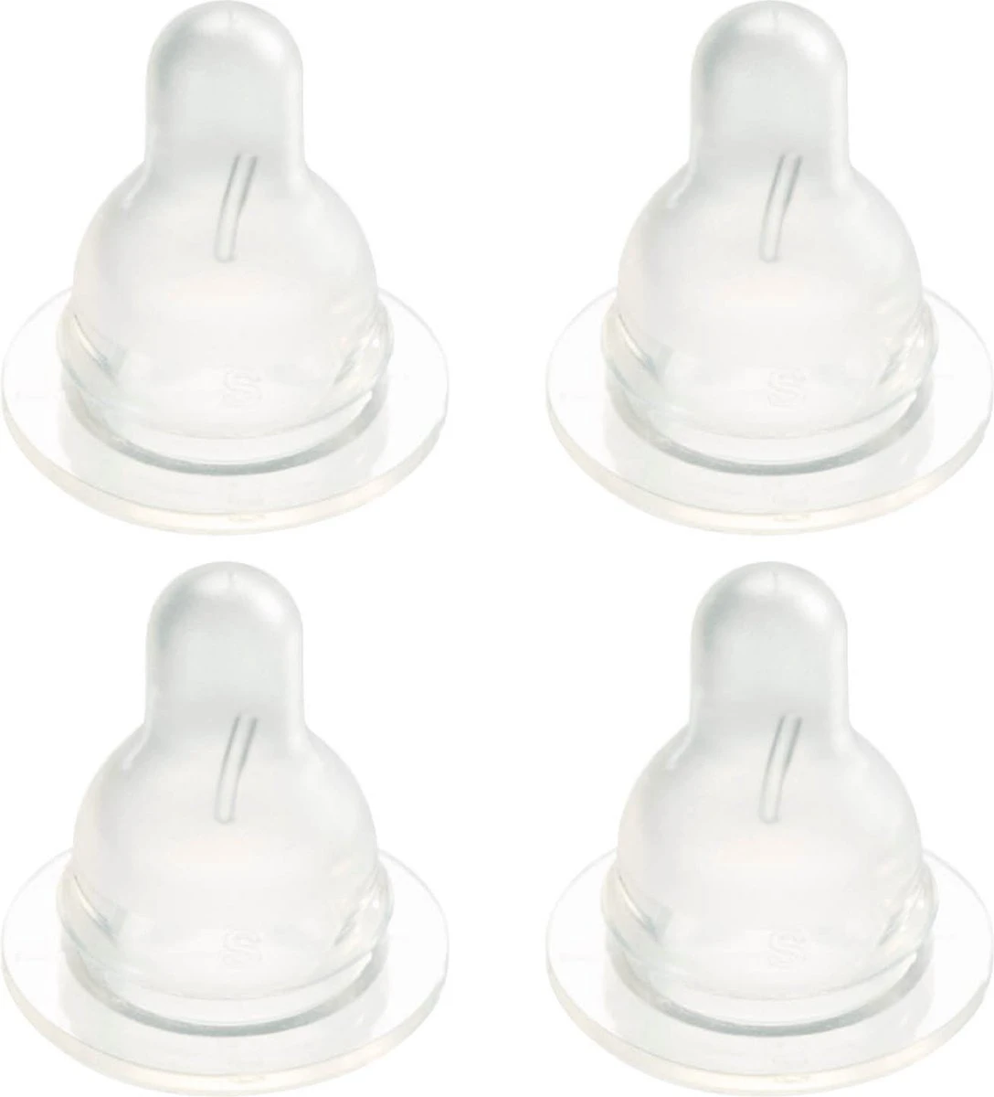 Difrax Flessenspeen Natural - Maat Small - 4 Stuks 1 Difrax Flessenspeen Natural - Maat Small - 4 Stuks