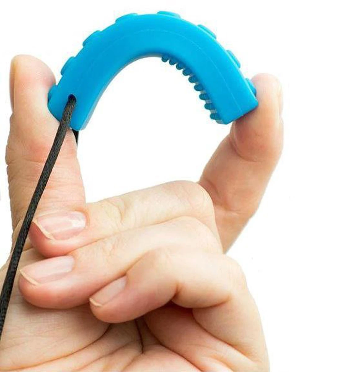 Bijtketting - Kauwketting | Bouwblokje Patroon Oranje 2 Bijtketting - Kauwketting | Bouwblokje Patroon Oranje - Afbeelding 2