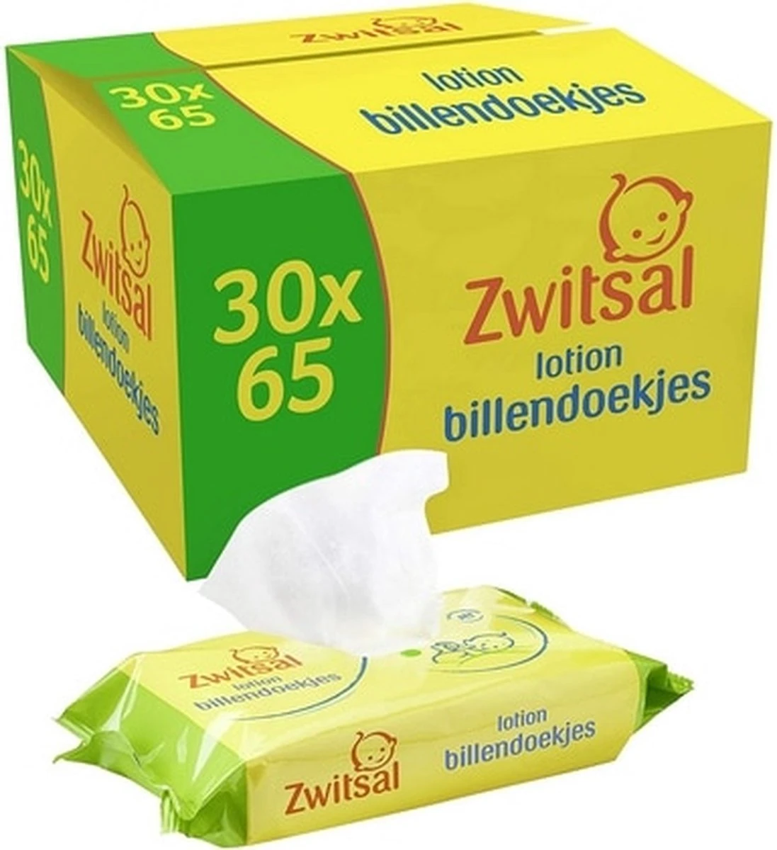 Zwitsal Billendoekjes | Voordeelverpakking 30 X 65 Doekjes 2 Zwitsal Billendoekjes | Voordeelverpakking 30 X 65 Doekjes - Afbeelding 2