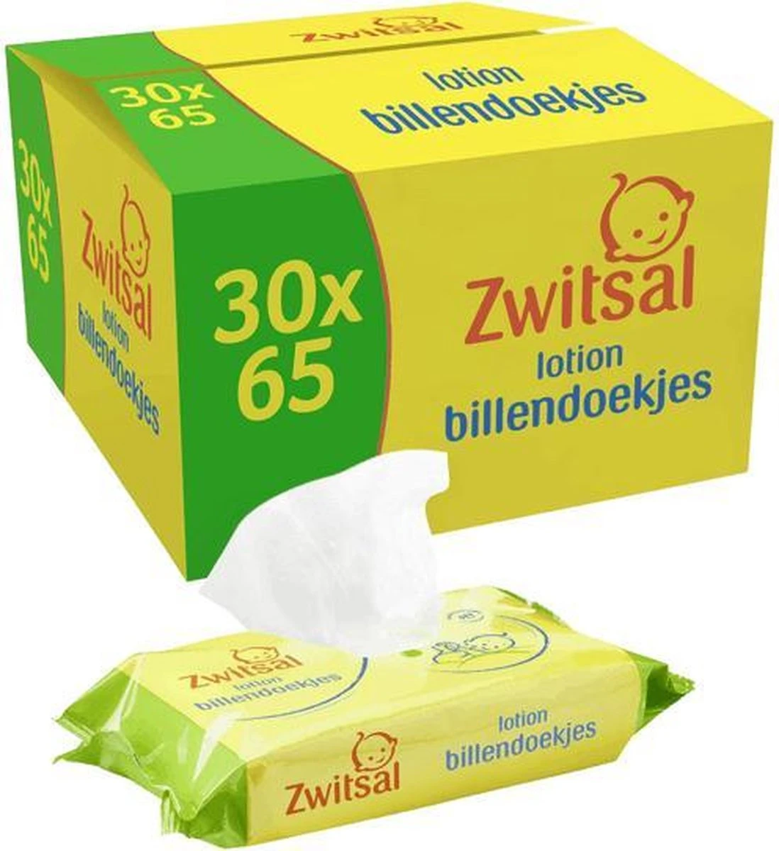 Zwitsal Billendoekjes | Voordeelverpakking 30 X 65 Doekjes 1 Zwitsal Billendoekjes | Voordeelverpakking 30 X 65 Doekjes