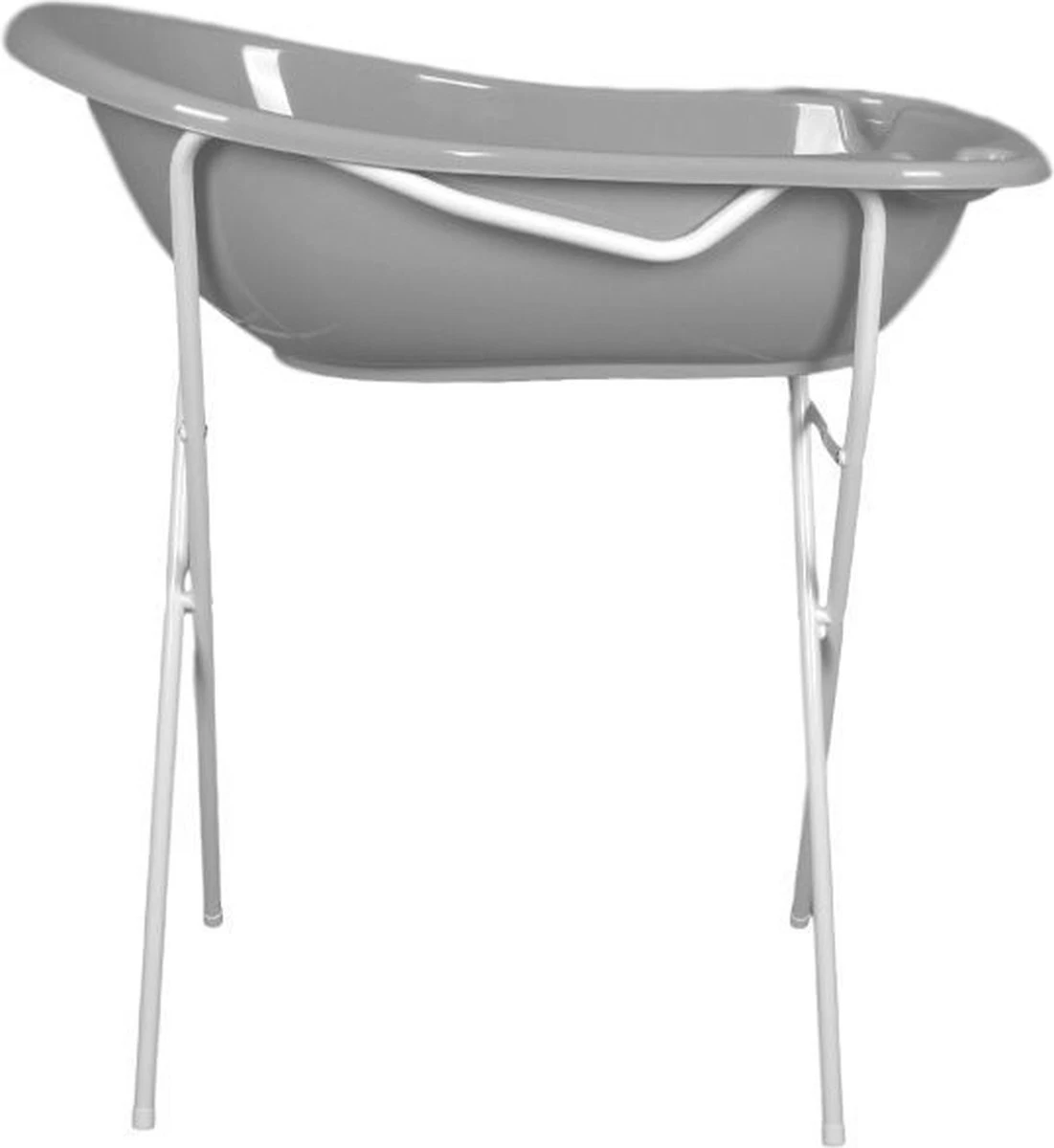 MamaLoes Babybadje - Grijs - 86x38 Cm - Inclusief Stop 2 MamaLoes Babybadje - Grijs - 86x38 Cm - Inclusief Stop - Afbeelding 2