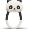 Lanco Rubberen Bijtring - Kori De Panda - Zwart - Wit