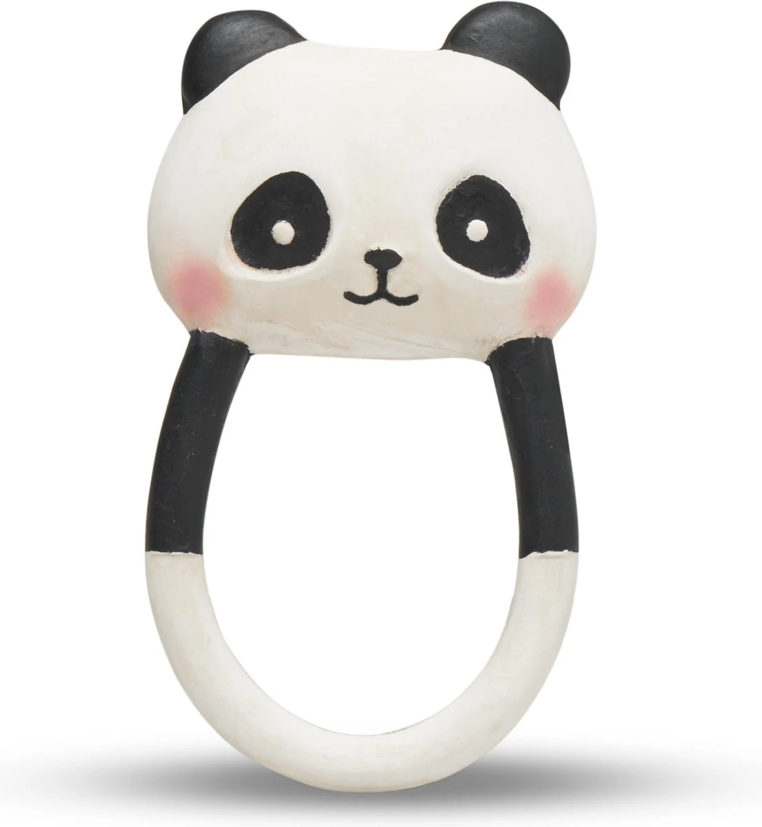 Lanco Rubberen Bijtring - Kori De Panda - Zwart - Wit 1 Lanco Rubberen Bijtring - Kori De Panda - Zwart - Wit