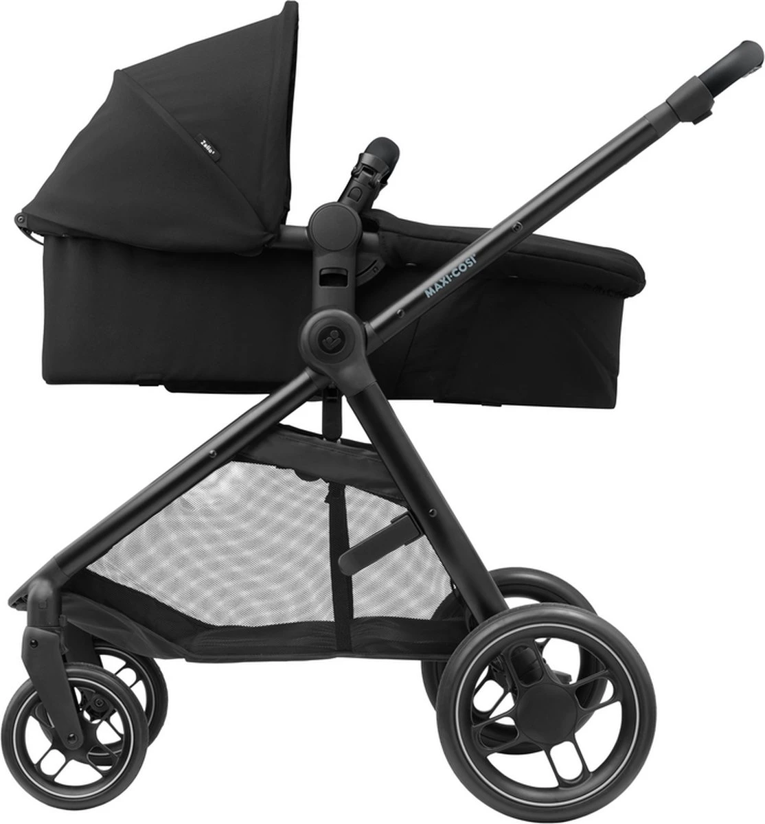Maxi-Cosi Zelia³ Kinderwagen - Essential Black (zwart Frame + Zwart Leer) 4 Maxi-Cosi Zelia³ Kinderwagen - Essential Black (zwart Frame + Zwart Leer) - Afbeelding 4