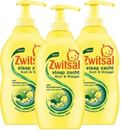 Zwitsal Baby - Slaap Zacht Bad En Wasgel Eucalyptus - 3 X 400ml - Voordeelverpakking