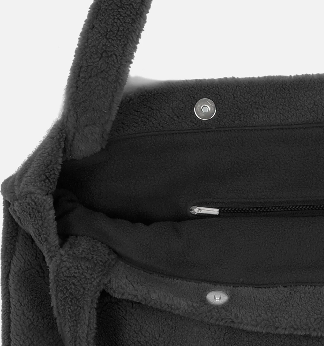 Mozz Mom Bag Teddy Dark Grey 4 Mozz Mom Bag Teddy Dark Grey - Afbeelding 4