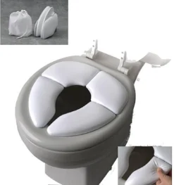 IBright Opvouwbare WC Verkleiner - Toilettrainer -Zachte Toilet Zitje - Toiletbril Verkleiner - Kinder WC Bril - Inclusief Draagtas - Wit -Babyproducten Winkel 1126x1200