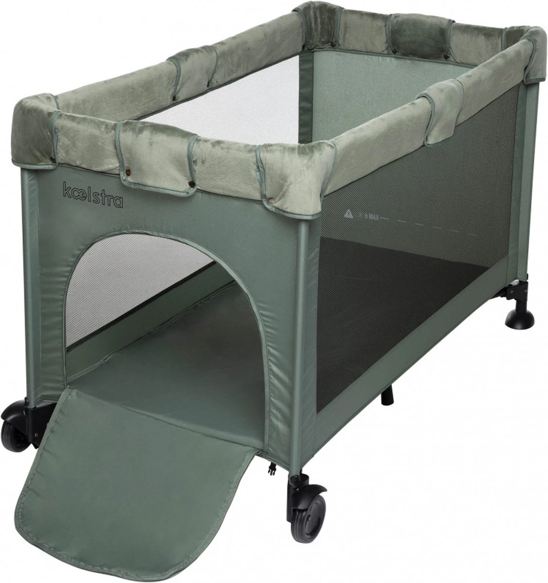 Koelstra Reisbed Travelsleeper LUX - 126x65 Cm. - Moss Green 3 Koelstra Reisbed Travelsleeper LUX - 126x65 Cm. - Moss Green - Afbeelding 3