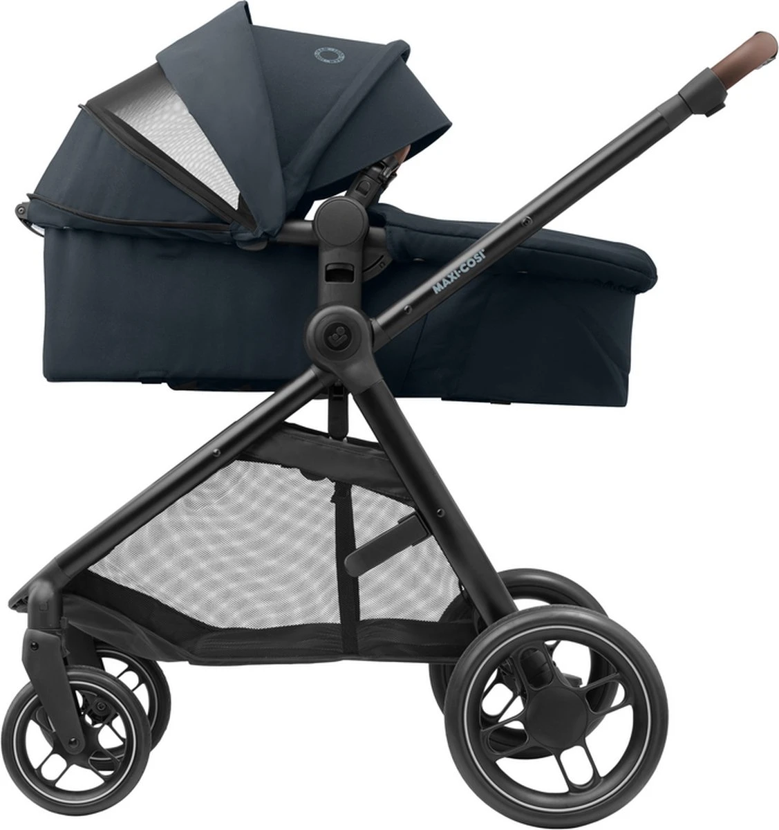Maxi-Cosi Zelia³ Kinderwagen - Essential Graphite (zwart Frame + Bruin Leer) 11 Maxi-Cosi Zelia³ Kinderwagen - Essential Graphite (zwart Frame + Bruin Leer) - Afbeelding 11