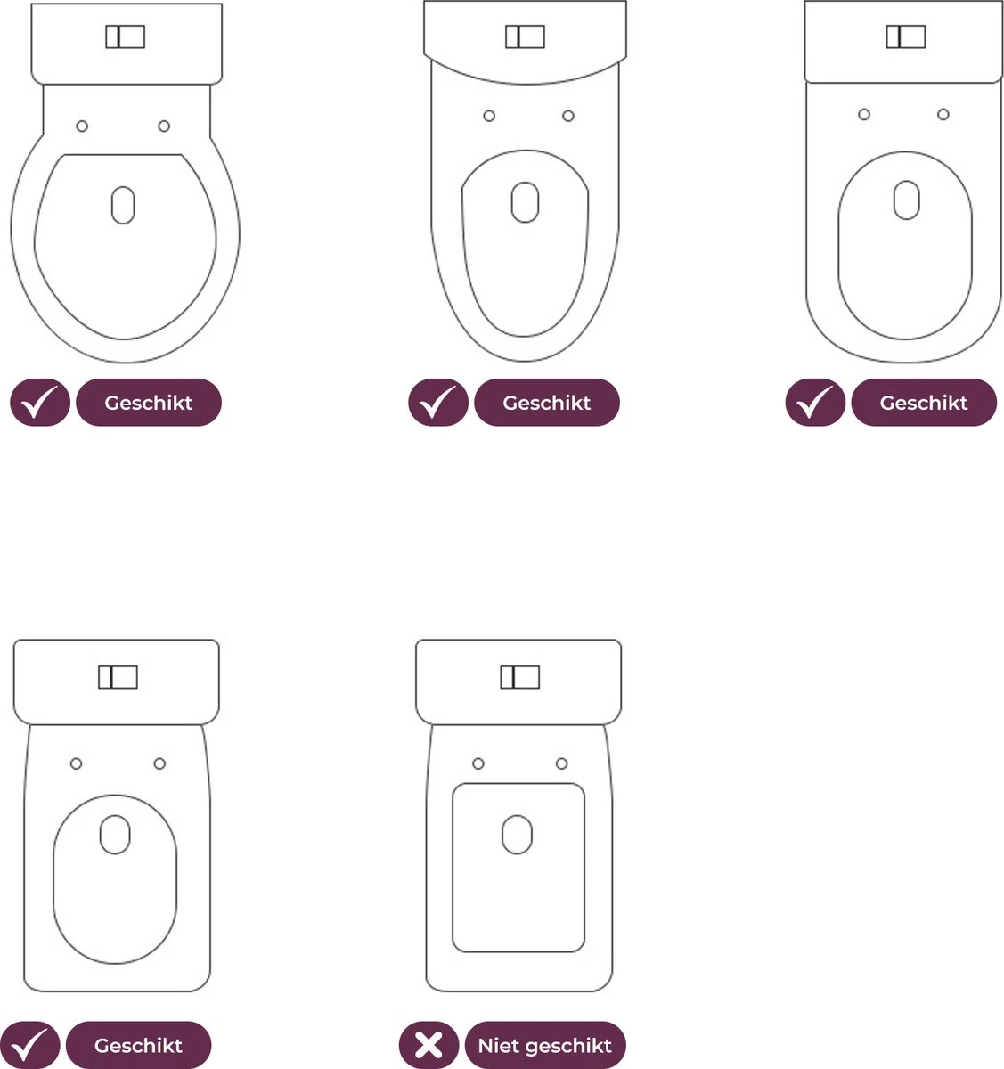 WC Verkleiner Met Trapje - Inclusief Handvaten - Opvouwbaar - 2 Tot 7 Jaar - Roze - Paars 7 WC Verkleiner Met Trapje - Inclusief Handvaten - Opvouwbaar - 2 Tot 7 Jaar - Roze - Paars - Afbeelding 7