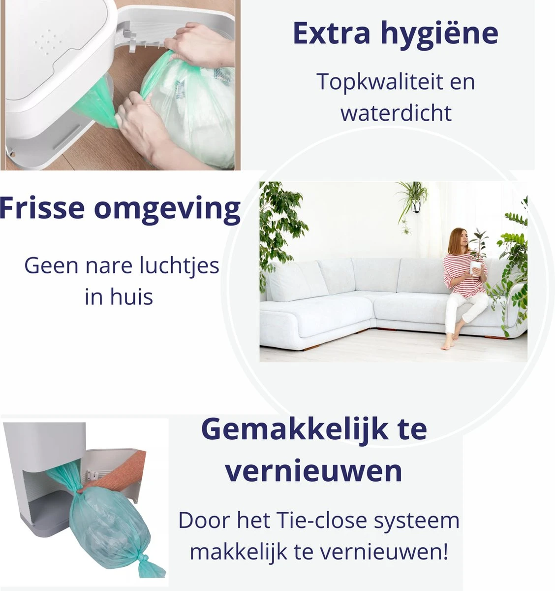 Luieremmer Navulling Geschikt Voor Korbell - 15/16 Liter - 6 Stuks - Milieuvriendelijk - Nelbar 2 Luieremmer Navulling Geschikt Voor Korbell - 15/16 Liter - 6 Stuks - Milieuvriendelijk - Nelbar - Afbeelding 2