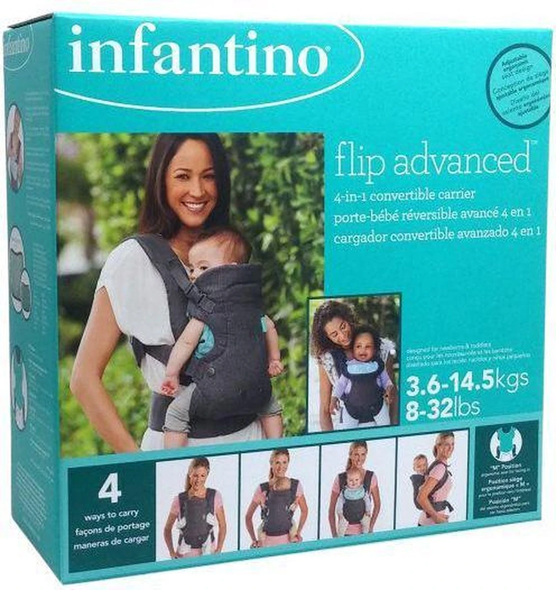 Infantino 4-in-1 Flip Advanced Draagzak BK-05204 11 Infantino 4-in-1 Flip Advanced Draagzak BK-05204 - Afbeelding 11