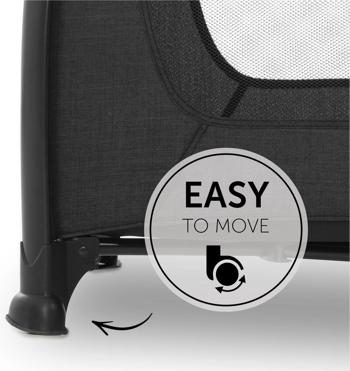 Hauck Play N Relax Center Campingbedje - Zwart 3 Hauck Play N Relax Center Campingbedje - Zwart - Afbeelding 3