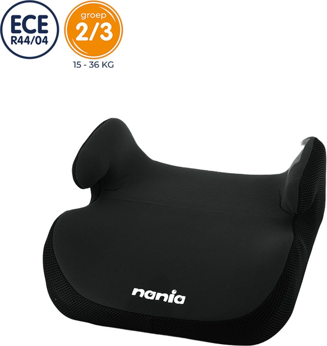 Nania - Zitverhoger Topo - Groep 2/3 (van 15 Tot 36 Kg) - 3 Tot 12 Jaar - Zwart 1 Nania - Zitverhoger Topo - Groep 2/3 (van 15 Tot 36 Kg) - 3 Tot 12 Jaar - Zwart