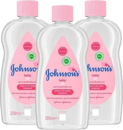 Johnson's Baby Olie 3 X Normaal 300ml- Voordeelverpakking