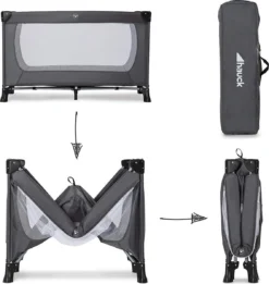 Hauck Dream N Play Plus Campingbedje Set - Met Matras En Muggennet - Grijs 18 Hauck Dream N Play Plus Campingbedje Set - Met Matras En Muggennet - Grijs -Babyproducten Winkel 1135x1200 4