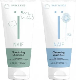 Naïf Baby Wasgel & Shampoo - Voordeelverpakking - Babyverzorging - 2 X 200 Ml - Met Natuurlijke Ingrediënten