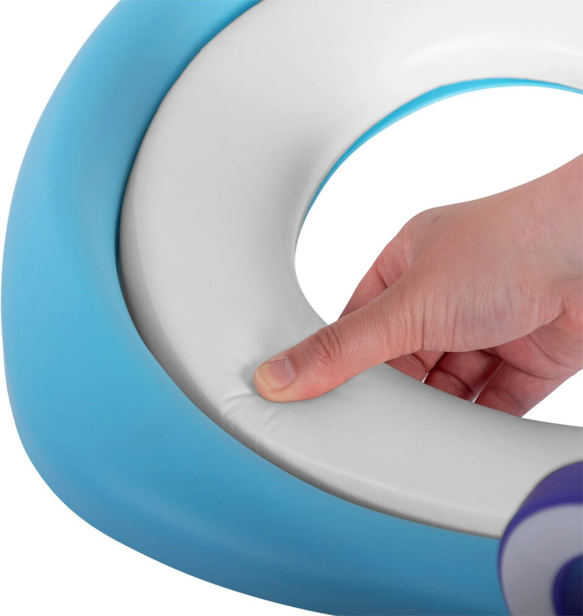 Baninni Toilettrainer Met Trapje Trappola Blauw 2 Baninni Toilettrainer Met Trapje Trappola Blauw - Afbeelding 2