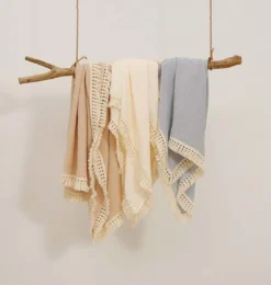 Hydrofiele Doek XL Met Franjes - 120x120 Cm - Taupe -Babyproducten Winkel 1138x1200 1