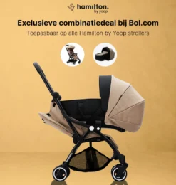 Hamilton By Yoop X1 Plus Kinderwagen - Buggy Met Monteerbare Wieg - Premium Stroller Met One Hand Folding Technologie - Nieuw, Hoger, Uitgebreider 2023 Model - Kaki - Licht, Verstelbaar, Wendbaar En Geschikt Van 0 Maanden Tot 4 Jaar -Babyproducten Winkel 1139x1200 17
