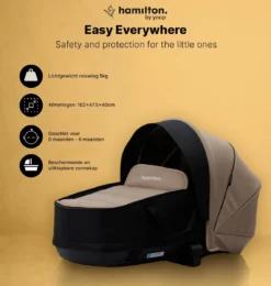 Hamilton By Yoop X1 Plus Kinderwagen - Buggy Met Monteerbare Wieg - Premium Stroller Met One Hand Folding Technologie - Nieuw, Hoger, Uitgebreider 2023 Model - Kaki - Licht, Verstelbaar, Wendbaar En Geschikt Van 0 Maanden Tot 4 Jaar -Babyproducten Winkel 1139x1200 18