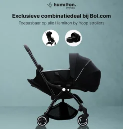Hamilton By Yoop X1 Plus Kinderwagen - Buggy Met Monteerbare Wieg - Premium Stroller Met One Hand Folding Technologie - Nieuw, Hoger, Uitgebreider 2023 Model - Zwart - Licht, Verstelbaar, Wendbaar En Geschikt Van 0 Maanden Tot 4 Jaar -Babyproducten Winkel 1139x1200 22