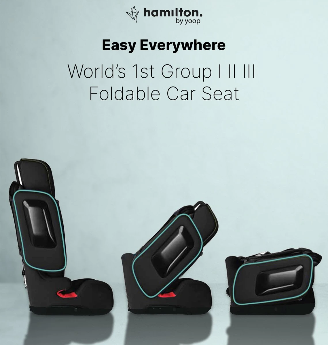 Hamilton By Yoop Cabrio Premium Opvouwbare Autostoel – Veilig, Comfortabel En Lichtgewicht Autozitje – Groep I, II, III Autostoeltje Voor 9 Maanden Tot 12 Jaar – Neon Blauw – ISOFIX Kliksysteem - 1e Opvouwbare Autostoel Ter Wereld - Zwart/Neon Blauw 3 Hamilton By Yoop Cabrio Premium Opvouwbare Autostoel – Veilig, Comfortabel En Lichtgewicht Autozitje – Groep I, II, III Autostoeltje Voor 9 Maanden Tot 12 Jaar – Neon Blauw – ISOFIX Kliksysteem - 1e Opvouwbare Autostoel Ter Wereld - Zwart/Neon Blauw - Afbeelding 3