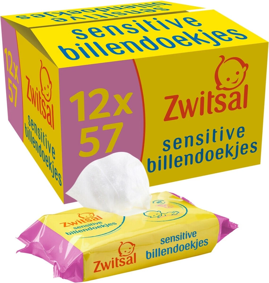 Zwitsal Sensitive Billendoekjes Voordeelverpakking 684 Doekjes